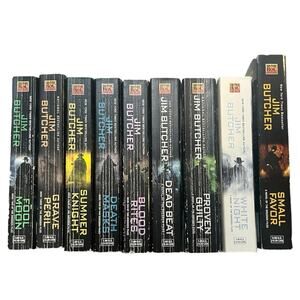 Jim Butcher Dresden Files Books 2–10 Lot of 9 Paperback Urban Fantasy